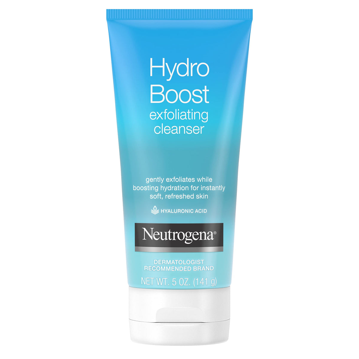 Neutrogena close-up of gel-cream texture demonstrating gentle exfoliation