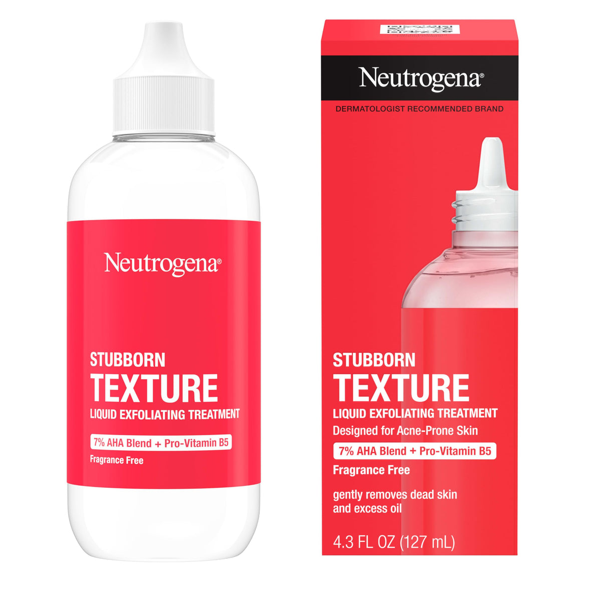Neutrogena liquid texture close-up highlighting lightweight absorbent finish benefit