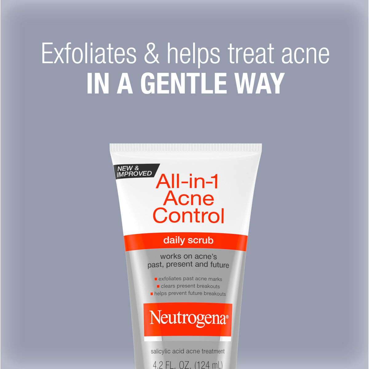 Neutrogena close-up of scrub texture highlighting microbeads to gently exfoliate