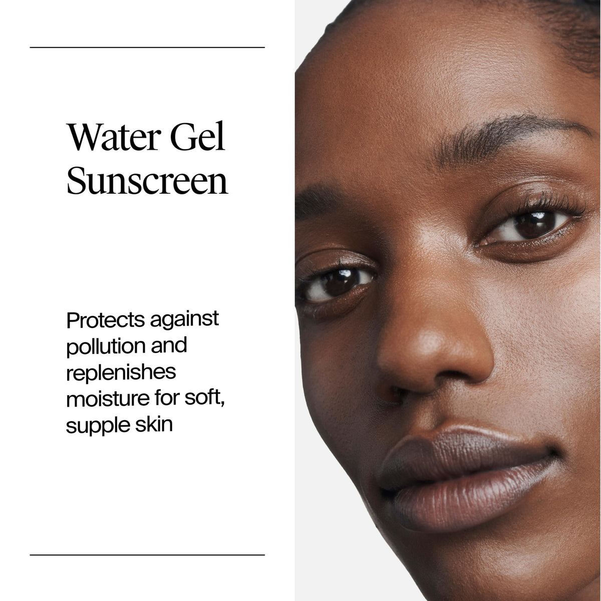 Neutrogena close-up of water gel texture highlighting hydration boost and lightweight feel