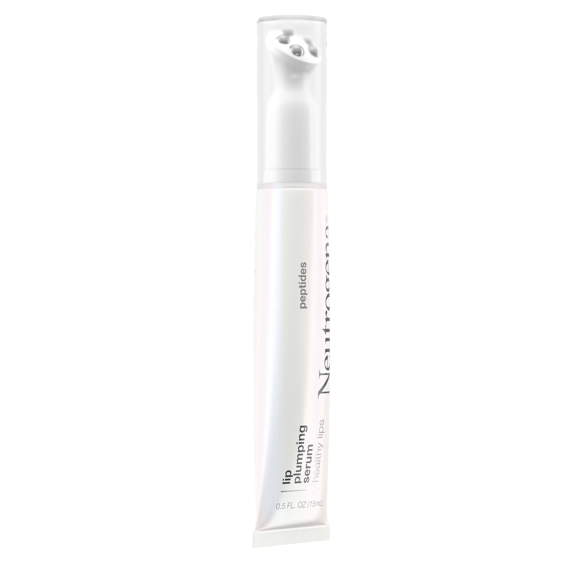 Neutrogena serum texture on fingertip showing silky consistency for smooth lips