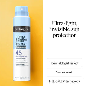 Neutrogena dry-touch texture on skin demonstrating quick absorption benefit