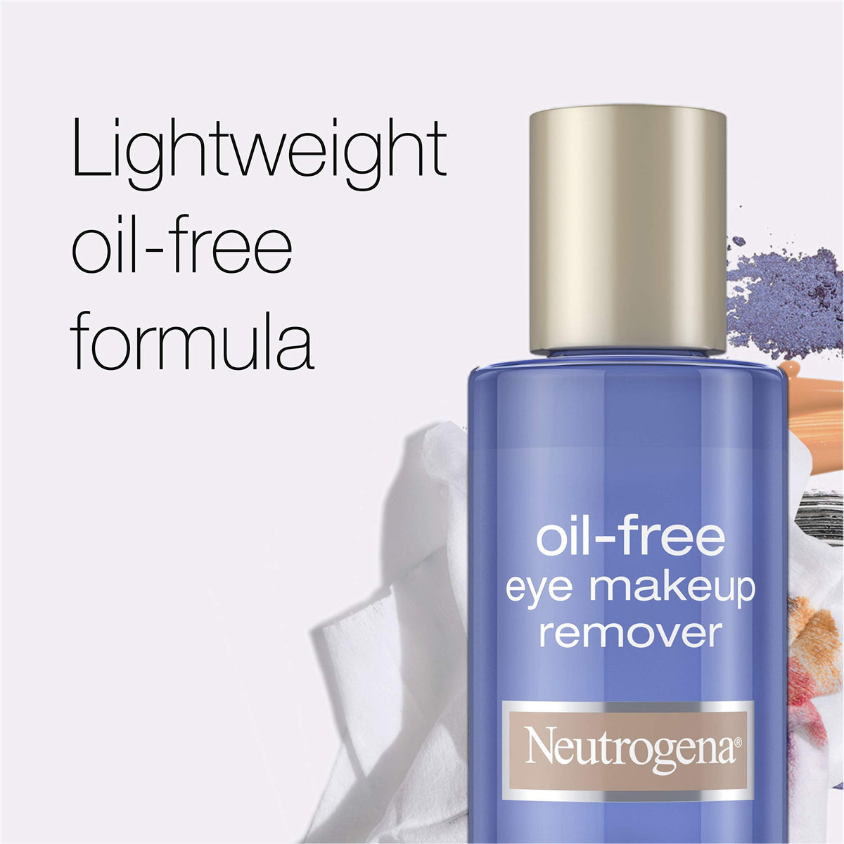 Neutrogena dual-phase liquid close-up showing clear texture for gentle removal