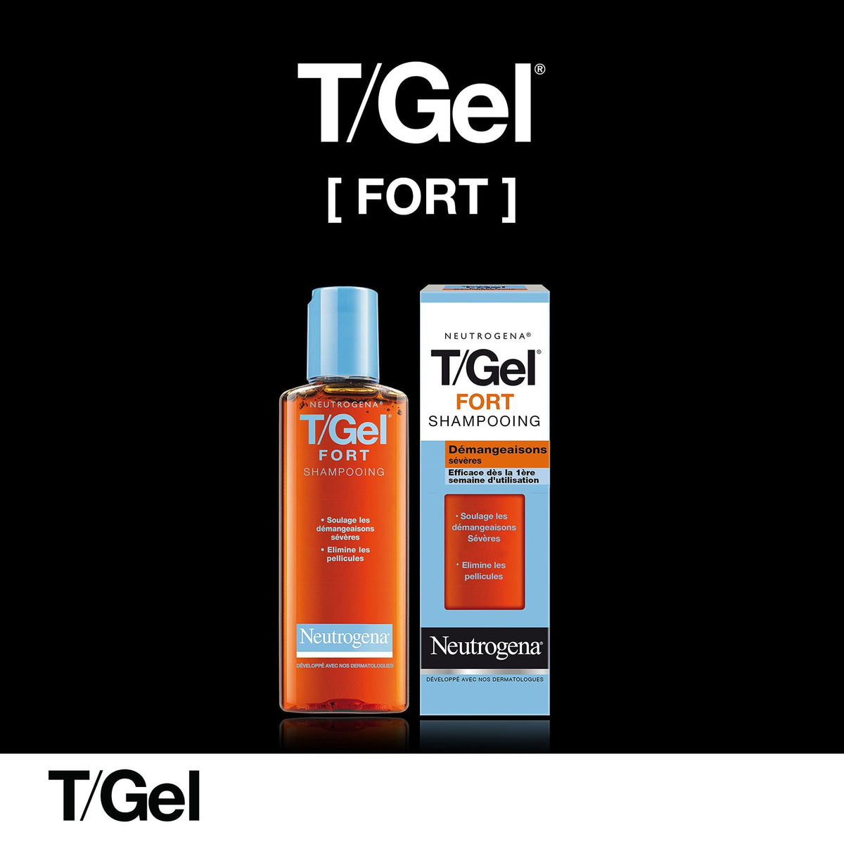 Neutrogena T/Gel strong in bathroom scene suggesting daily routine use