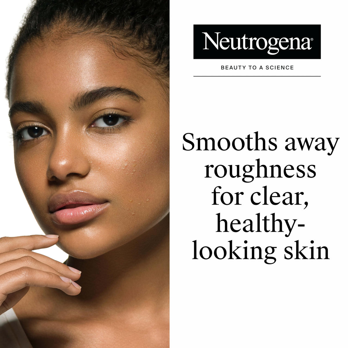 Neutrogena foam texture dispensed on skin for deep cleansing benefit