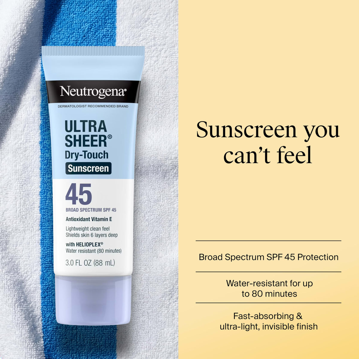 Neutrogena bottle cap open dispensing lotion for controlled application