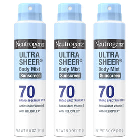 Neutrogena front packaging shows SPF 70 protection benefit