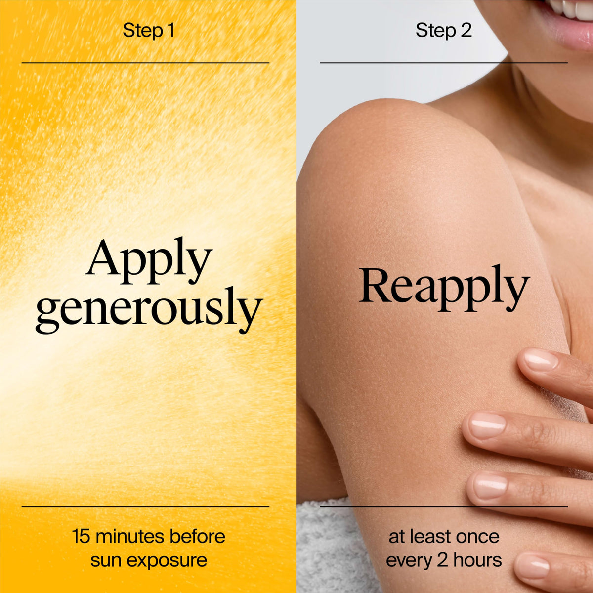 Neutrogena ingredient callout showing vitamin E benefits for antioxidant support