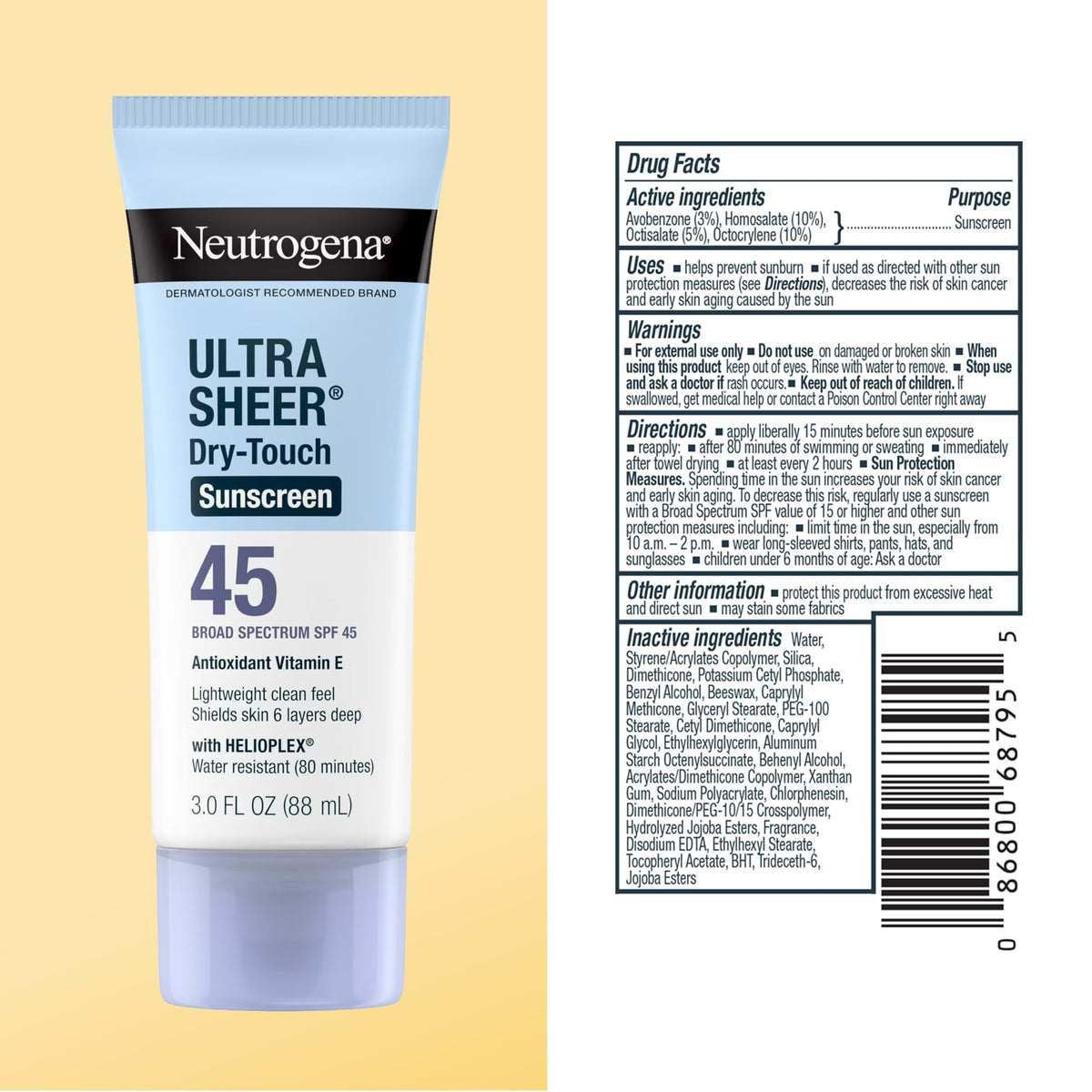 Neutrogena sunscreen at the beach for outdoor water-resistant use