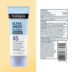 Neutrogena sunscreen at the beach for outdoor water-resistant use