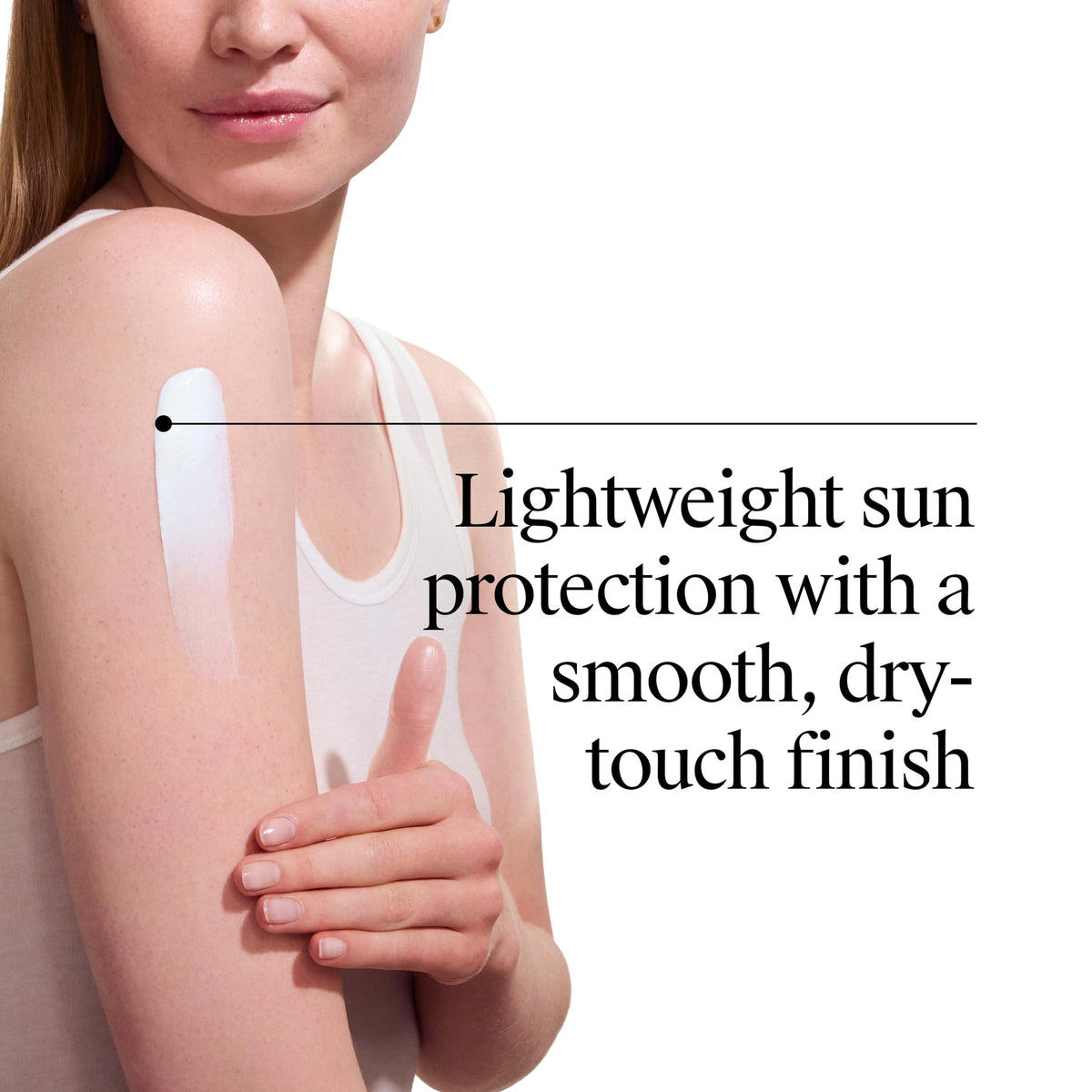Neutrogena close-up of lotion texture highlighting fast-absorbing finish