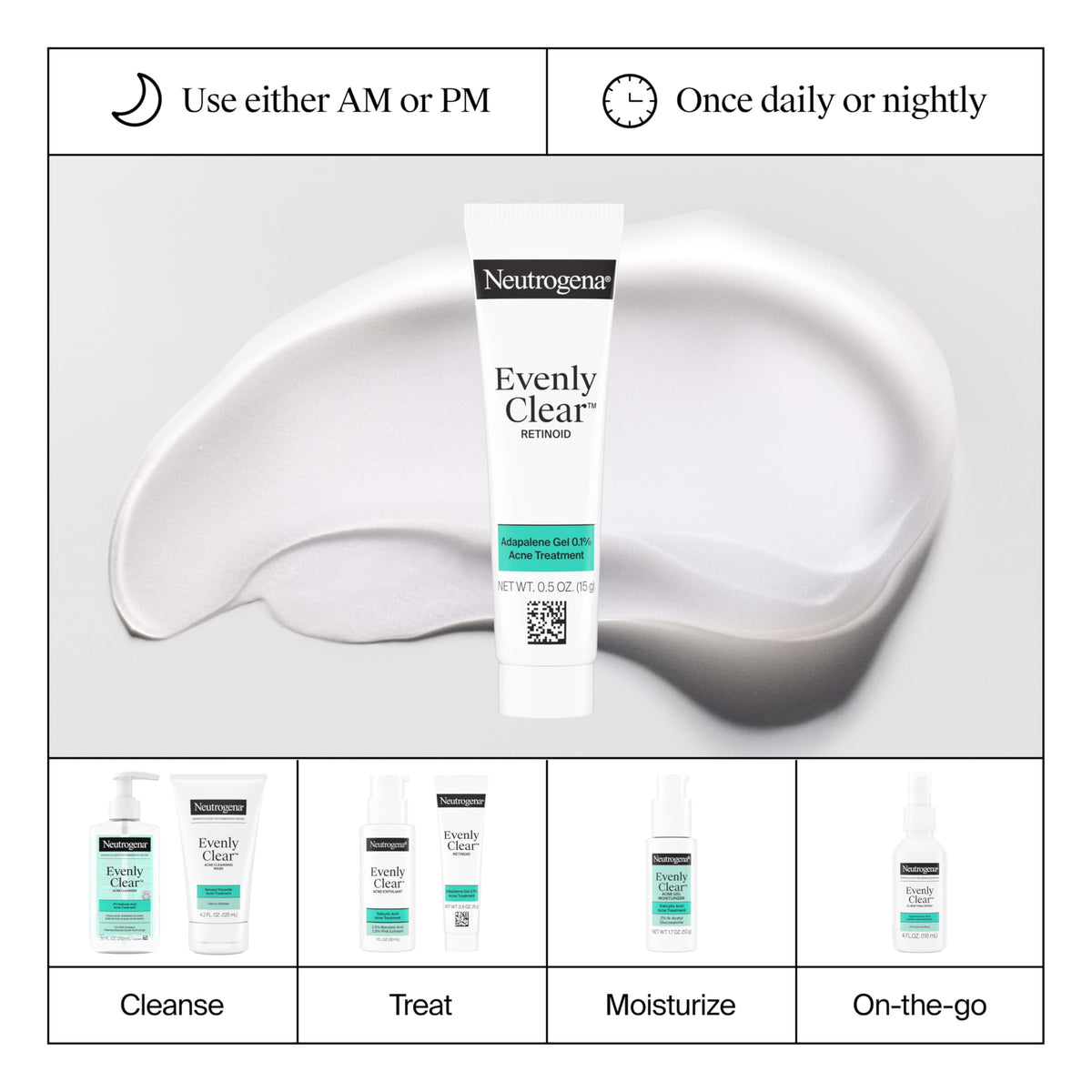 Neutrogena gel layered under makeup showing compatibility and no pilling benefit