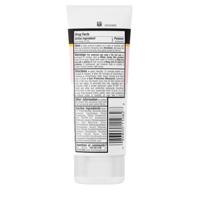 Neutrogena sunscreen on wet skin demonstrating 80-minute water resistance