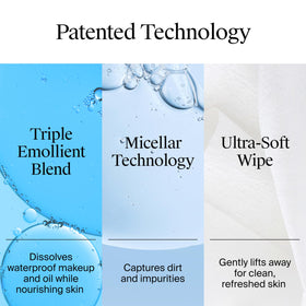 Neutrogena wipe close-up texture highlighting soft plant-based cloth comfort