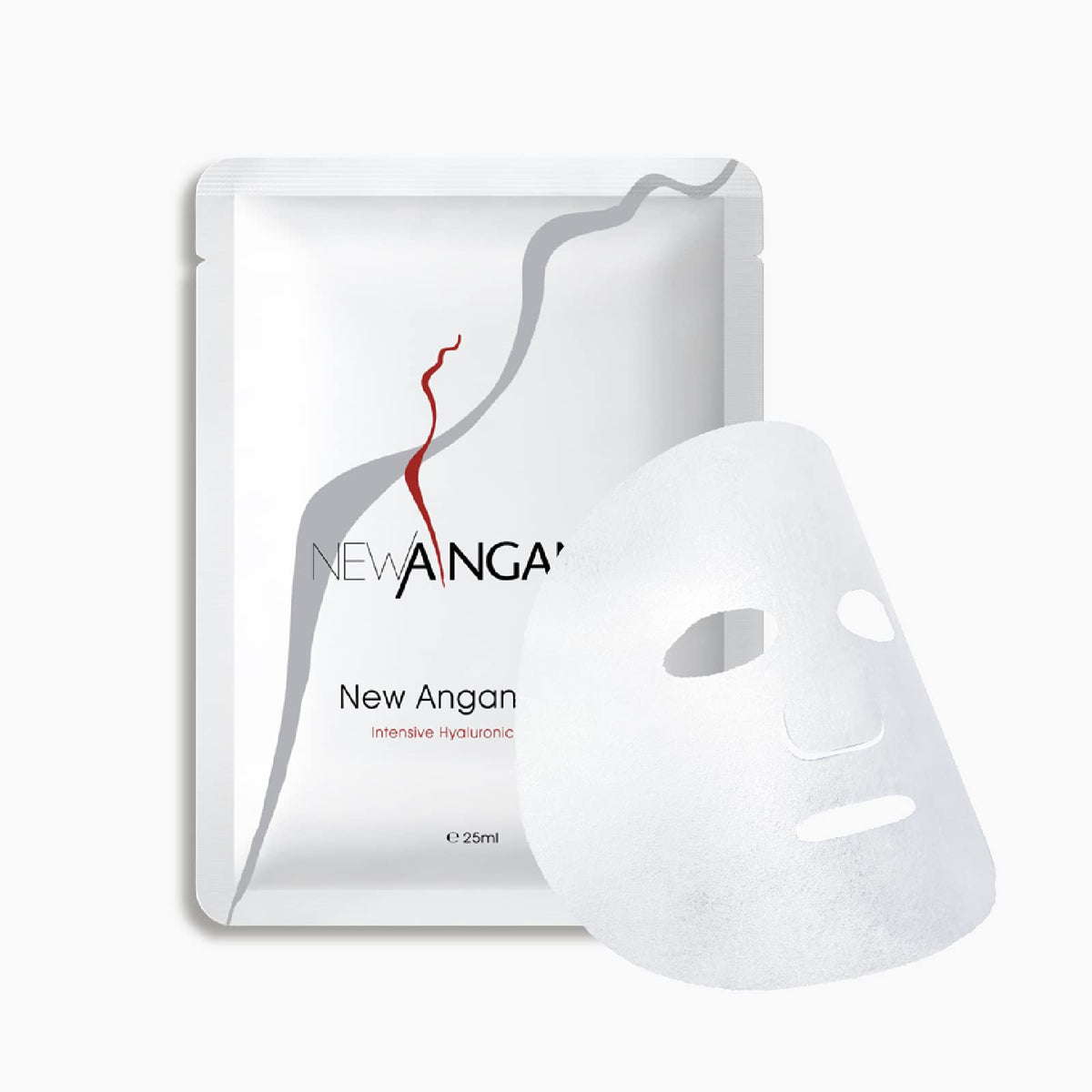 NEW ANGANCE mask held in hand showing size and single-use convenience