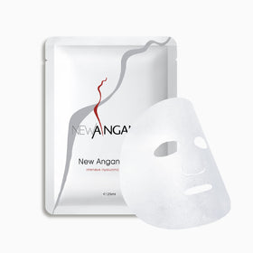 NEW ANGANCE mask held in hand showing size and single-use convenience