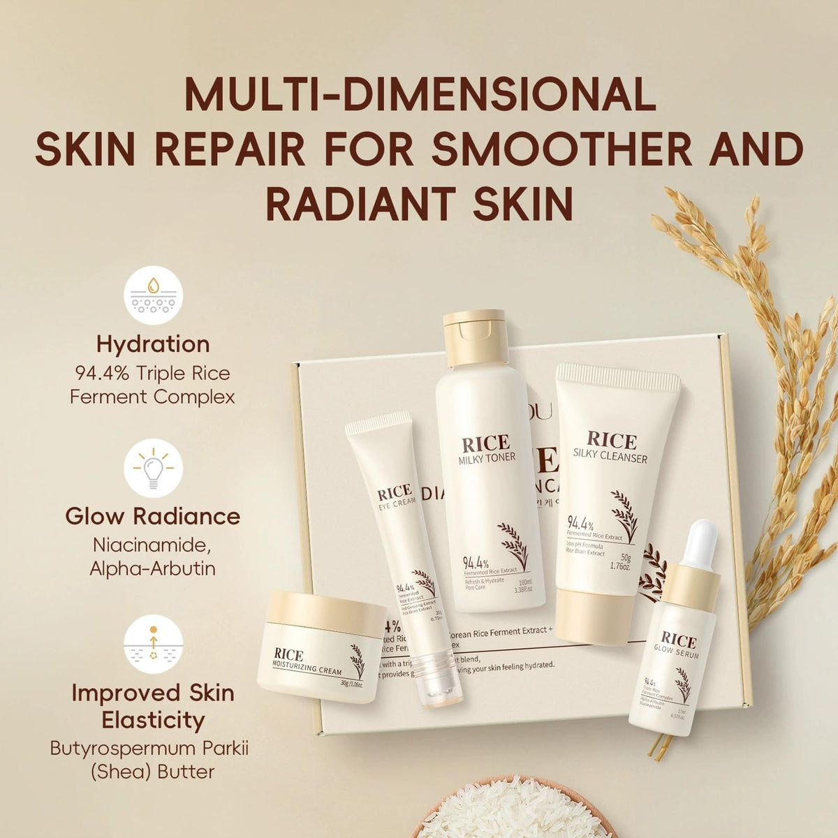 New Cover rice cleanser foam texture demonstrating gentle, non-stripping cleanse