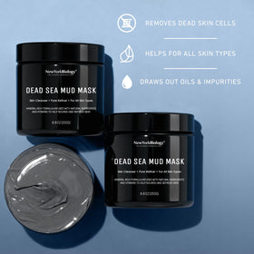 New York Biology mud texture close-up highlighting mineral-rich smoothness