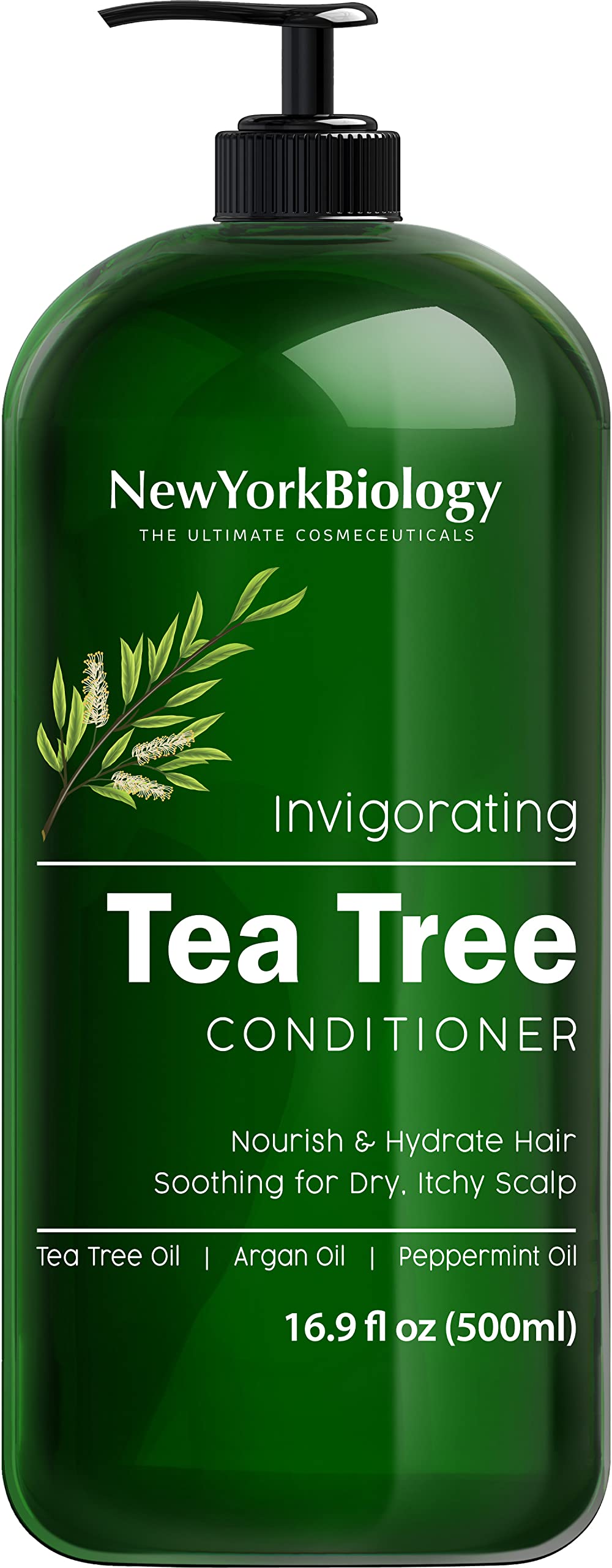 New York Biology front bottle view showing label and size, clear product benefit