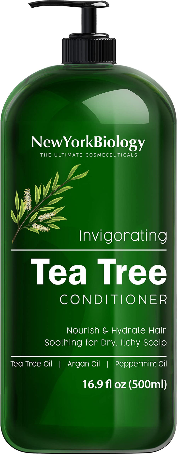 New York Biology front bottle view showing label and size, clear product benefit