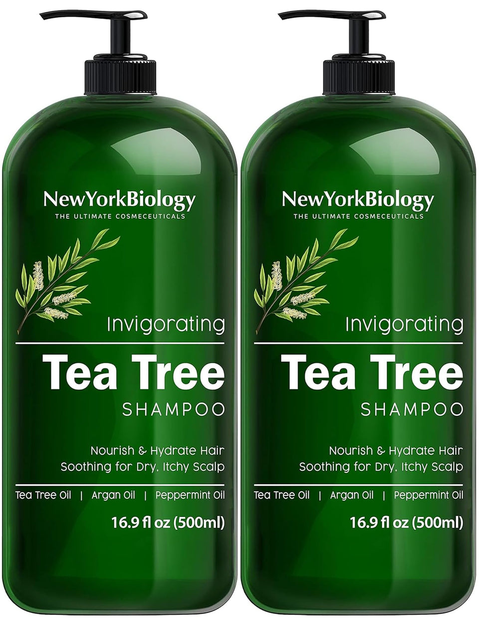 New York Biology bottle front packaging showing clean label and size benefit