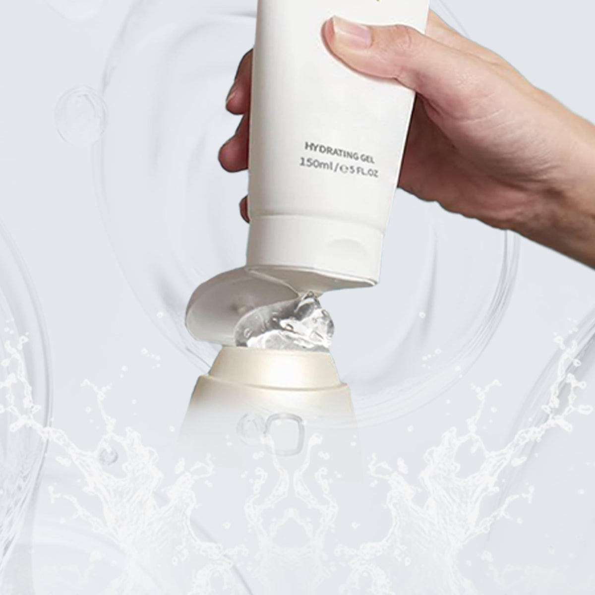 NEWA gel on device tip in use for improved glide and conductivity