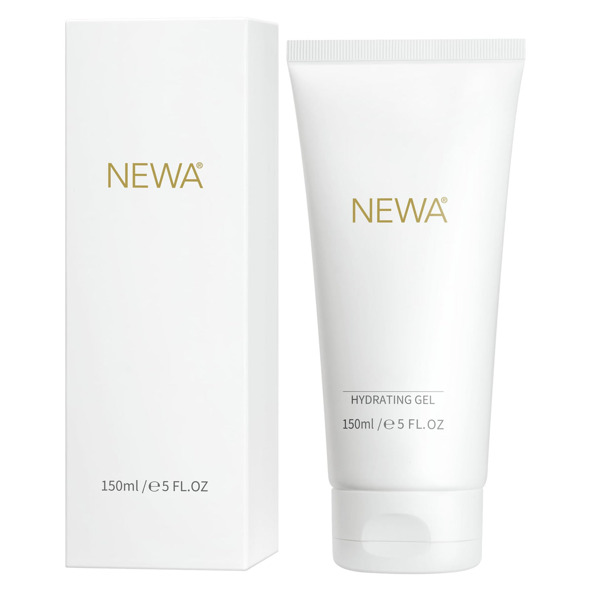 NEWA gel applied on skin before and after glide to show smoother look