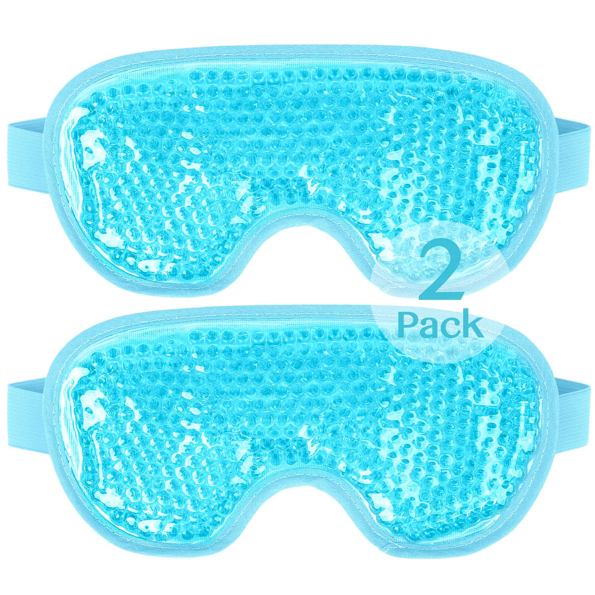 NEWGO front packaging showing blue eye mask and two-pack convenience benefit