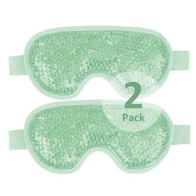 NEWGO front view of 2-pack mask showcasing blue and green colors and compact design