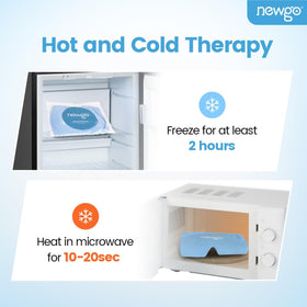 NEWGO held in hand to show compact size and reusable therapy convenience