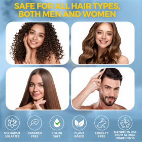 Nexon Botanics before and after hair texture comparison result