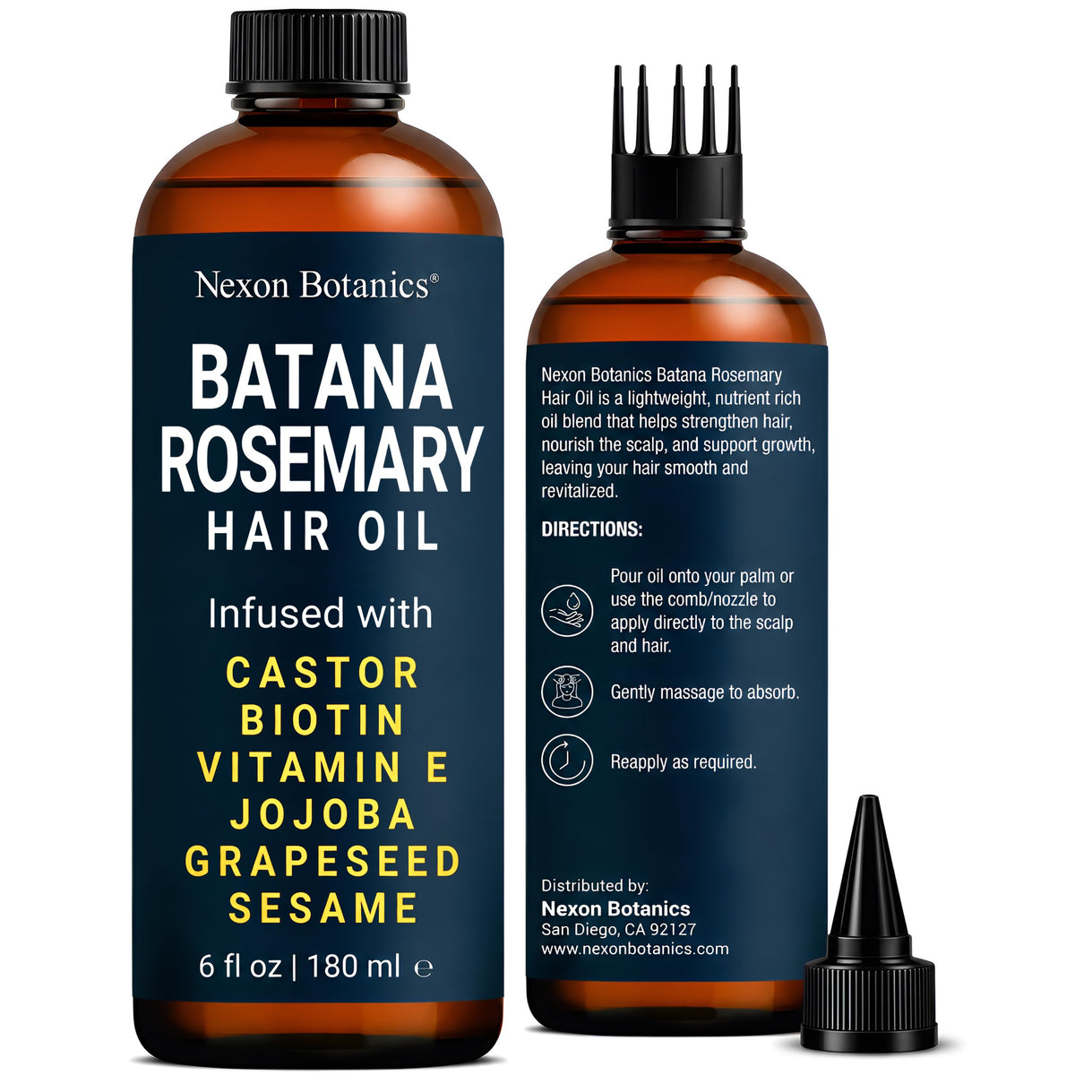 Nexon Botanics front packaging showing bottle and label with clean design