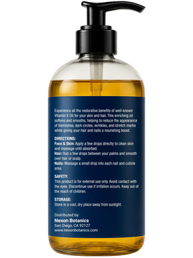 Nexon Botanics bottle on bathroom shelf in lifestyle setting for daily use