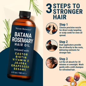Nexon Botanics applied to scalp demonstrating soothing hydration benefit