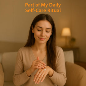 NexoTek rubbed on arm showing smoother-looking skin and moisturization benefit