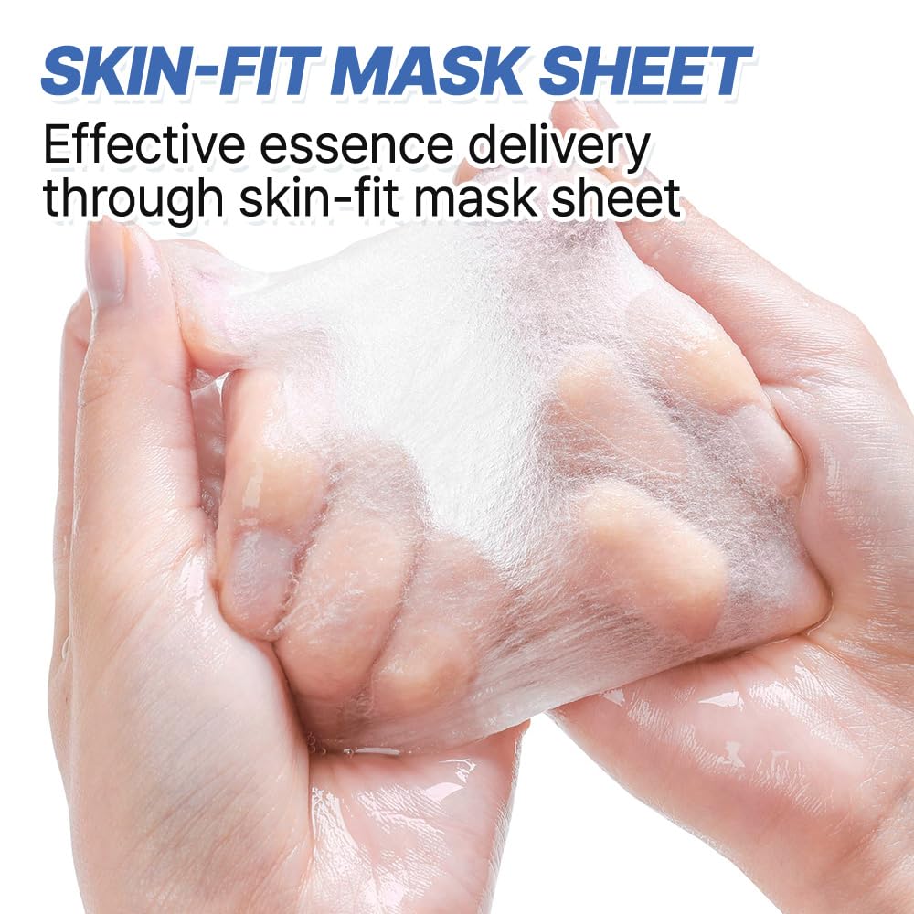 NEXTBEAU mask next to hand for scale to show single-use 22ml size