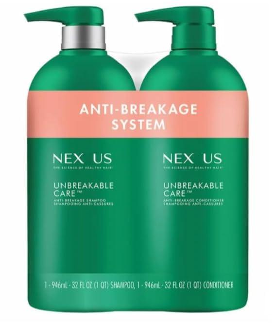 NEXUS front packaging showing both 32 fl oz bottles and daily-care benefits