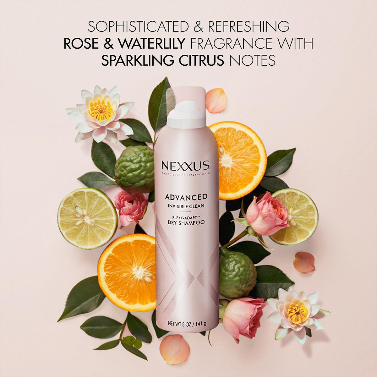 Nexxus after use on hair illustrating soft, shiny, refreshed-looking strands