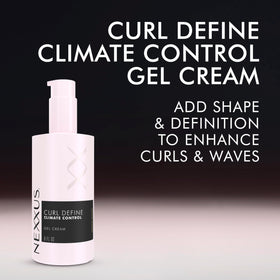Nexxus before and after comparison showing enhanced curl shape