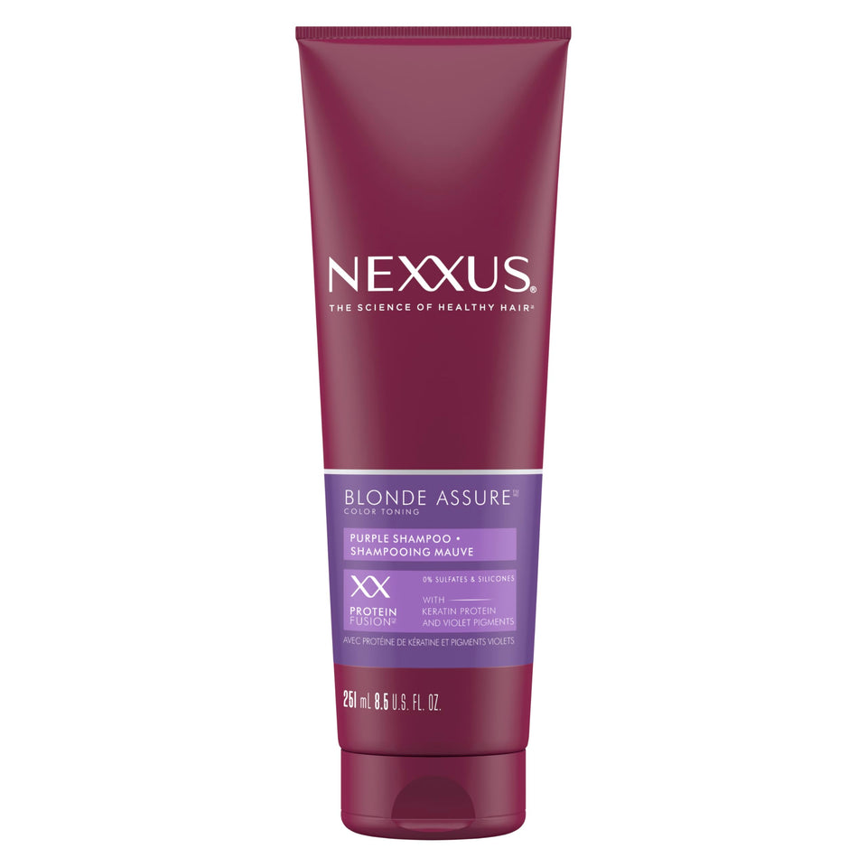 Nexxus bottle front packaging showing product and benefits