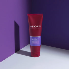 Nexxus label detail showing PROTEINFUSION and key ingredients
