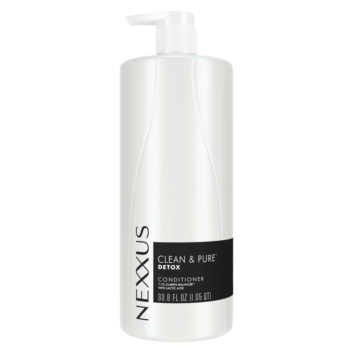 Nexxus front bottle view showing label and size for salon-ready use