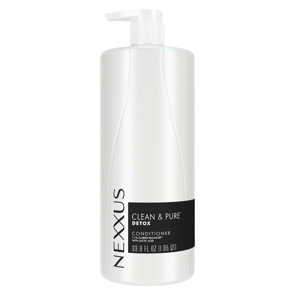 Nexxus front bottle view showing label and size for salon-ready use