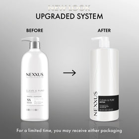 Nexxus pump top with easy-dispense action for controlled salon-level dosing