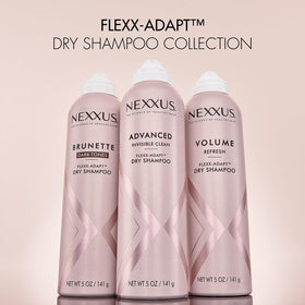 Nexxus collection flatlay with styling items showing versatile on-the-go use