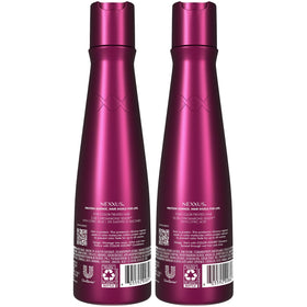 Nexxus bottle close-up label highlighting ProteinFusion technology and color-care benefits