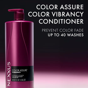 Nexxus conditioner staged in a bathroom showing convenient daily use