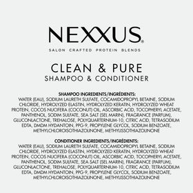 Nexxus conditioned hair after use showing smooth manageable strands