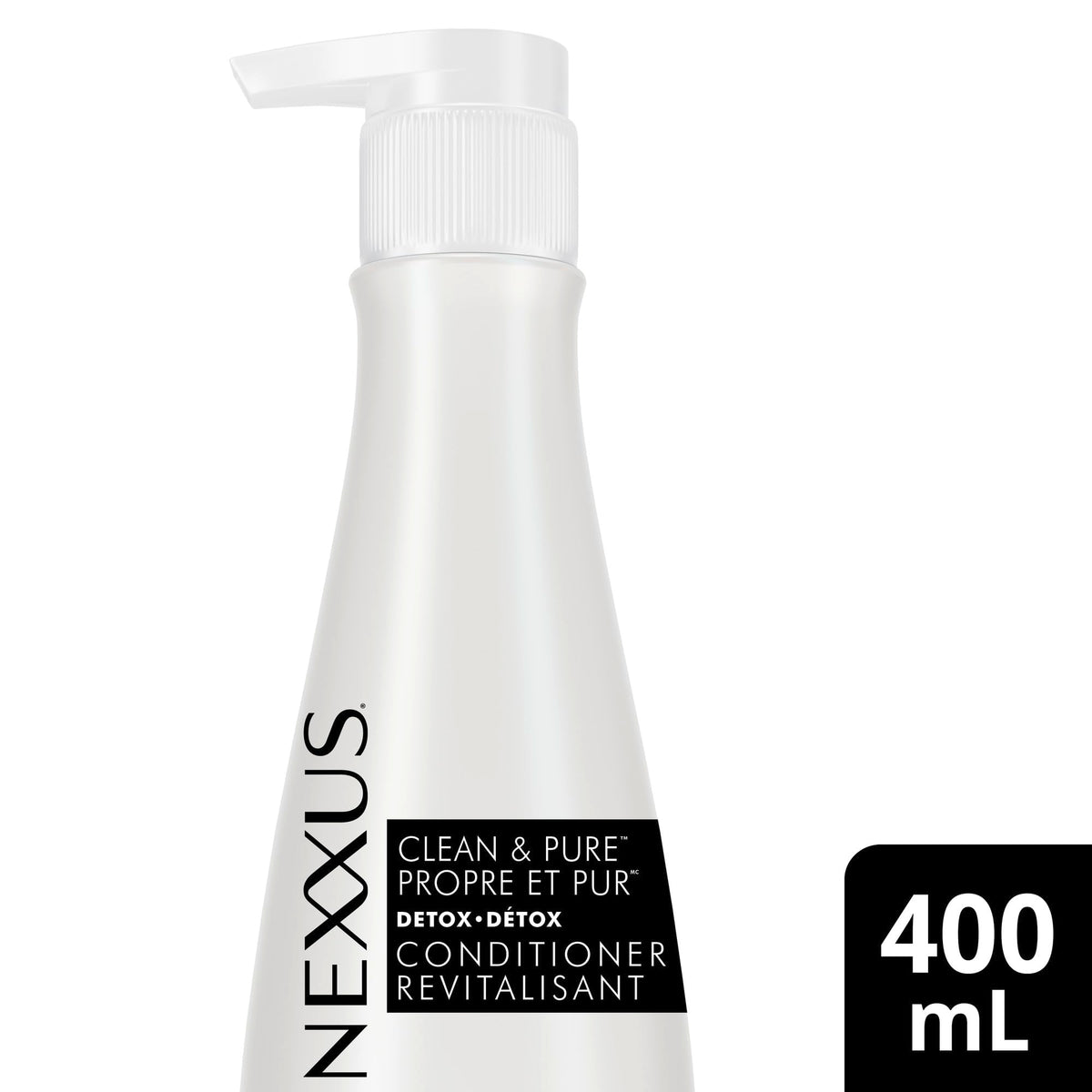 Nexxus cream texture close-up highlighting smooth formula for easy detangling