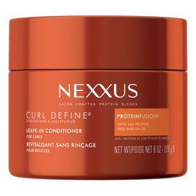 Nexxus front packaging showing product benefit for defined curls